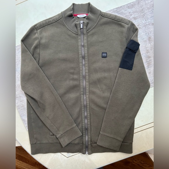 Calvin Klein Men’s Front Zip Sweater - Picture 5 of 16
